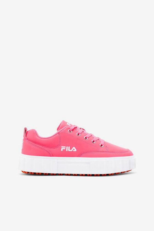 Tênis Fila Mulher Rosa - Fila Sandblast Colorful Platform En Portugal,NUKP-26845